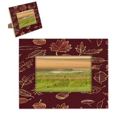 Imagem de hongjinglin Porta-retrato de 28 x 35,5 cm, moldura vermelha de pinho de madeira com tapete para exibição de parede e mesa, para decoração de casa e amigos da família, ideias de presente de casamento