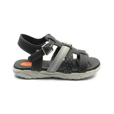 Imagem de Sandália Infantil Molekinho Papete Tira Ajustável Cinza 19