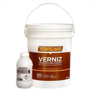 Imagem de Verniz Rebrilhar Alto Tráfego Brilhante 10kg Sinteco Madeira