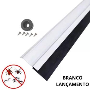 Imagem de Rodo Friso Branco Protetor Vedador De Porta 70/80/90/100cm - Qualidade