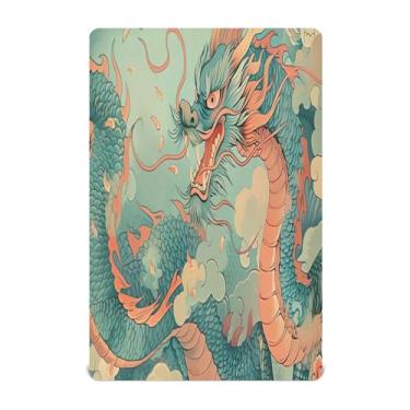 Imagem de xigua Lençol de berço vintage dragons para meninas e meninos, macio e respirável, adequado para berço padrão e cama infantil 71 x 132 cm