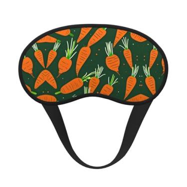 Imagem de Máscara de dormir com estampa de cenoura Happy Carrot Blackout Eye Mask Soft Light Cover Sleepers Meditation Travel Yoga