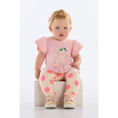 Imagem de Conjunto Blusa e Legging Bebê Menina Quimby-Feminino