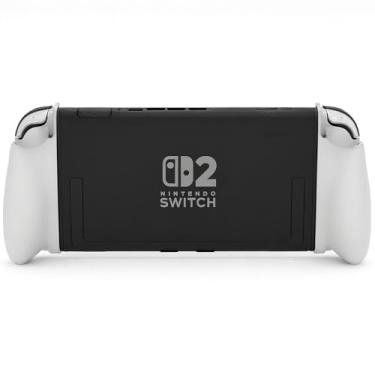 Imagem de Suporte de Controle Grip para Nintendo Switch 2, Anatômico, Leve e Resistente, Acessório para Joy-Con, Ergonomia Gamer, Adaptação Precisa, Pegada Confortável, Joystich Switch (Branco)