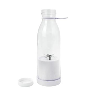 Imagem de Mini Liquidificador Portátil, 420ml, 40W, Carregamento USB, Lâminas em Aço Inoxidável, Bateria 1200mAh, Branco