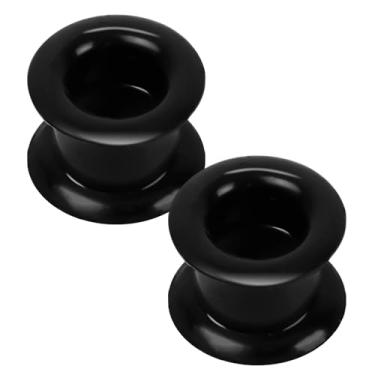 Imagem de ONESING 2/8 peças de calibres de silicone para orelhas 00G-25 mm Medidores de túneis de orelha flexíveis, calibres de orelha com alargador de orelha hipoalergênico, conjunto de alongamento para