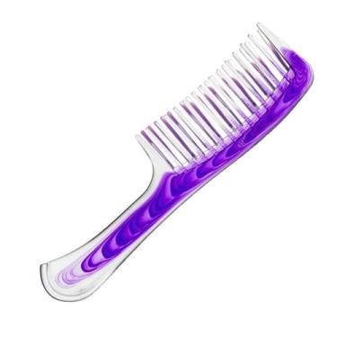 Imagem de Pente De Plástico Colors Com Dentes Entrelaçados Marco Boni, Roxo