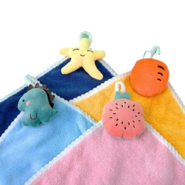 Imagem de Toalhas Animadas Para Mãos Cozinha Banheiros ou bebês Secagem Rápida Toalha