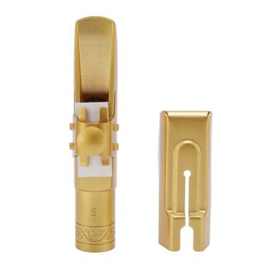 Imagem de Jiawu Bocal de Saxofone Alto Com Tampa, Bocal de Saxofone Alto de Latão Metálico, Peças de Reposição para