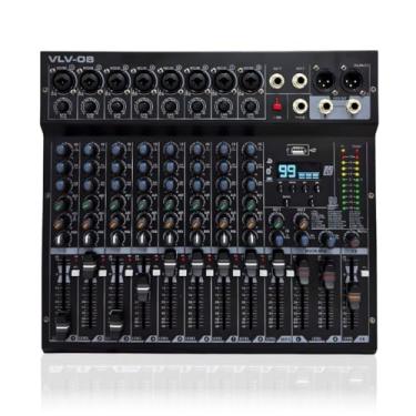 Imagem de Mesa De Som Interface 8 Canais Voik VLV-08 USB PC Bluetooth