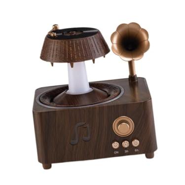 Imagem de predolo Difusor de Discos de Vintage com Luz Noturna, Sons Simulados de Chuva, Ruído Branco Versátil e Aromaterapia para Ambientes de 15 a 20 Metros