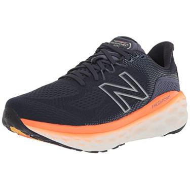 Imagem de New Balance Fresh Foam X More Trail V3 Tênis de corrida masculino, Eclipse/laranja vibrante, 39