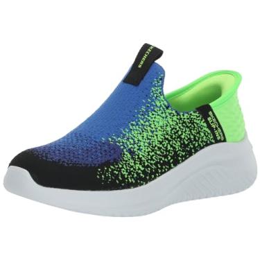 Imagem de Skechers Unissex-Child Microstrides - Regras de Recesso, Preto/Azul/Limão, 13.5 Little Kid