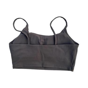 Imagem de Top De Treino Feminino Em Cor Sólida, Sutiã Esportivo Para Academia E 