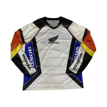 Imagem de Camiseta Masculina E Feminina De Manga Comprida Honda 3D Impressa Para