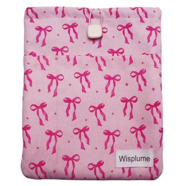 Imagem de Wisplume Bolsa acolchoada para tablet eReader Paperwhite, Colorsoft, Signature Edition, Voyage, Scribe/Kobo eReader, protetor de livros para livros e capas pequenas (rosa, médio)