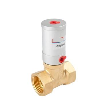 Imagem de Válvula solenoide de cilindro pneumático DN15/20/25/35/40/50 normalmente fechada válvula de parada pneumática de água óleo ar gás (DN15)