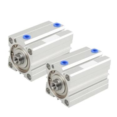 Imagem de China ACQ80 ACQ100 Furo 80 mm 100 mm Stroke10-100mm Pistão Cilindro Pneumático Compacto Cilindros de Dupla Ação (Curso 50 mm, ACQ80 (com ímã))