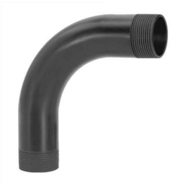 Imagem de Curva 90 Longa Para Eletroduto Roscável 1 Pvc Preto - Amanco