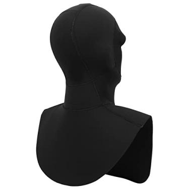 Imagem de aqxreight Touca de Mergulho de Neoprene de 3 Mm para Natação de Inverno Unissex Protetor de Ouvido Quente Capacete de Mergulho Permite que o Ar Escape Aéreo Reduz e Projeta o Atrito do Arnês à Prova