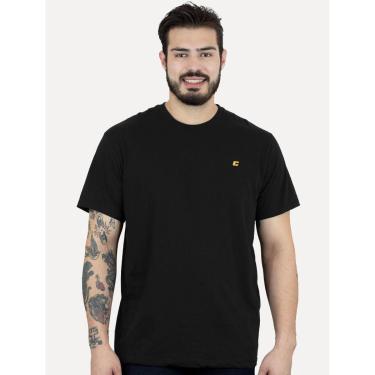 Imagem de Camiseta Colcci Masculina Basica Logo Minimalista Preta-Masculino