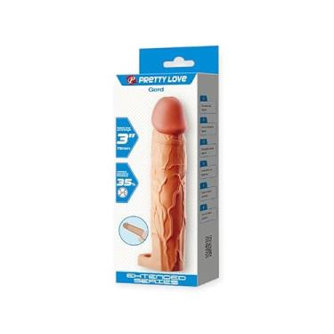 Imagem de Capa Peniana Extensora com Anel para Escroto, Silicone, 19,5cm, Gerd Pretty Love