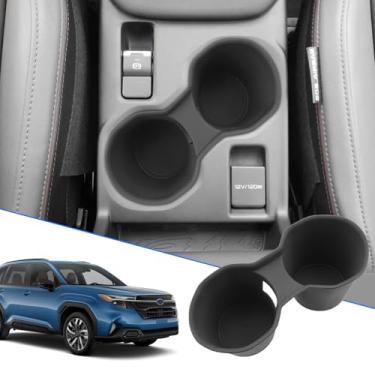 Imagem de SXCY Suporte para copo Subaru Forester 2025 Acessórios Forester TPE limitador de copo para console Forester 2025 para console Forester 2025, adaptador antiderrapante para bebidas, estabilizador de
