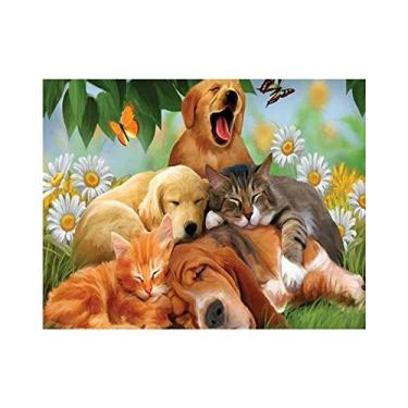 Imagem de Pietras de Diamante Redondas 5D DIY para Decoração Parede Residencial com Tela Resina Bandeja Caneta Adesiva e Conjunto Ferramentas Diamantes