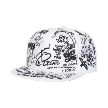 Imagem de Boné De Beisebol Unissex Ajustável Com Estampa De Grafite Hip-hop, Cha