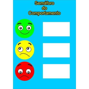 Imagem de Banner Educativo Semáforo do Comportamento - Fabrika de Festa