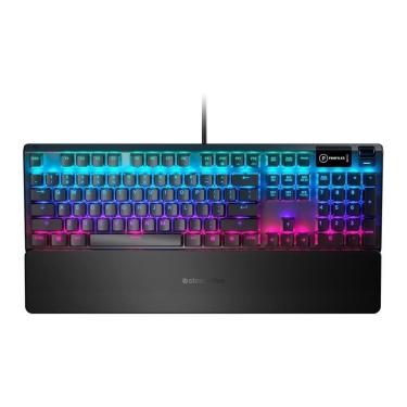 Imagem de Teclado Mecânico Gamer Steelseries Apex 5, RGB, Switch Blue, US, Preto - 64532-Unissex