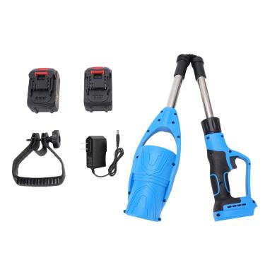 Imagem de Naroote Soprador de Folhas Ventilador Folhas Elétrico Sem Fio Com 2 Baterias Carregador Rápido Ventilador Portátil Leve Dobrável para Limpeza Jardins Pátios, Cuidados Com Gramados (BLUE)