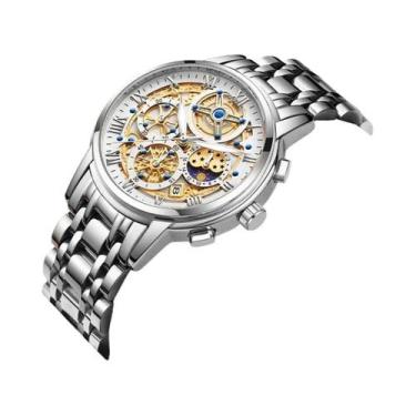 Imagem de Relógio De Pulso Feminino De Luxo À Prova d'Água Com Cronógrafo De Qua