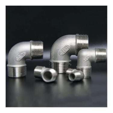 Imagem de 1/10.2 cm 3/20.3 cm 1/5.1 cm 3/10.2 cm 2.5 cm BSPT macho 90 graus cotovelo 304 aço inoxidável encaixe de tubulação água gás óleo (1/10.2 cm)