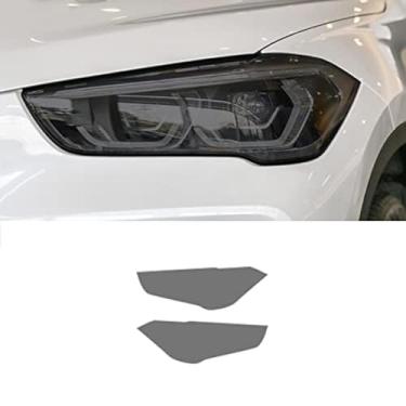 Imagem de Película de farol de carro para BMW X1 F48 2019-2020 Película protetora de farol de carro luz frontal transparente em formato pré-cortado acessórios adesivos