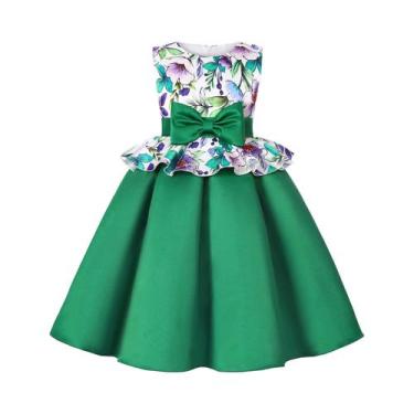 Imagem de Vestido De Festa Estilo Princesa Com Padrão Floral Para Meninas, Vesti