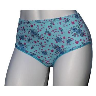 Imagem de Kit 6 Calcinha - Calçola de Senhora Adulto Estampada 100% Algodão - Ge