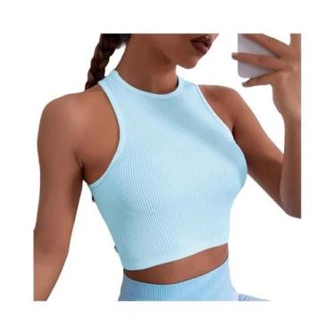 Imagem de Regata Feminina Y2K Sem Costura - Modelo Espartilho Push Up para Verão