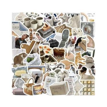 Imagem de Adesivos Vintage Modernos 63PCS Para DIY, Caderno, Bagagem, Laptop, Re
