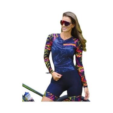 Imagem de Macacão De Ciclismo Feminino De Manga Longa KAFITTA Para Corrida De Es