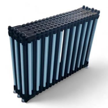 Imagem de Cercado Pet para Cachorros e Gatos Cercadinho Portátil Dobrável Resistente e Seguro Módulos Expansíveis (Azul e Preto, 40cm, 4)