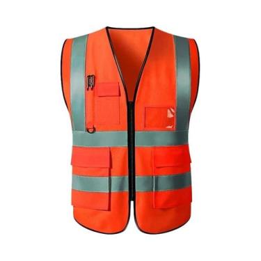 Imagem de Colete De Segurança Refletivo Ajustável De Alta Visibilidade Para Corr