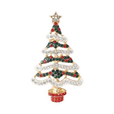 Imagem de Broche De Pérola Com Estrela De Strass Para Mulheres, Acessórios De Jo