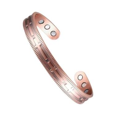 Imagem de Pulseira Magnética De Energia Vintage Em Cobre Antigo, Estilo Europeu-