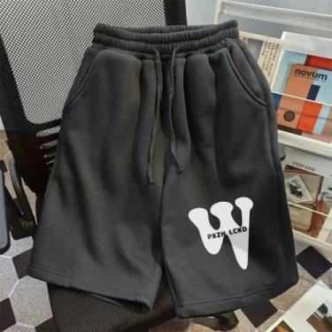 Imagem de Shorts Esportivos Casuais Masculinos Tamanhos M-8XL Com Cintura Elásti