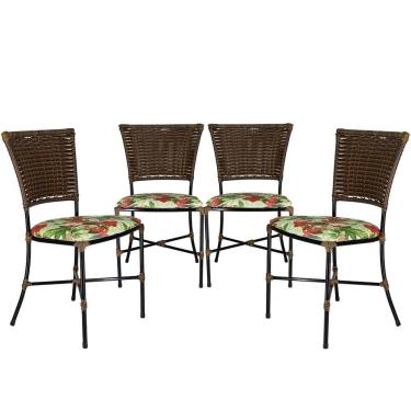 Imagem de Jogo De Cozinha Cadeiras Gramado Argila Jantar