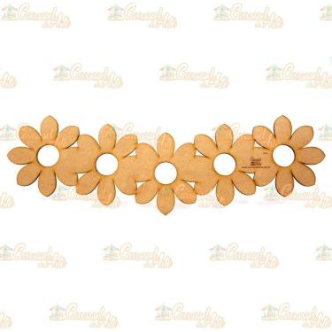 Imagem de Régua Para Barrado Mdf Flores