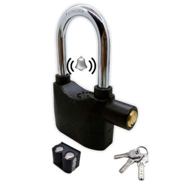 Imagem de Cadeado Com Alarme Antifurto Resistente Moto E Bike - Relet