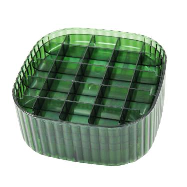 Imagem de Porta Joias Triplo Caixa Organizadora Divisorias Anel Brinco Aliança Cor:Verde