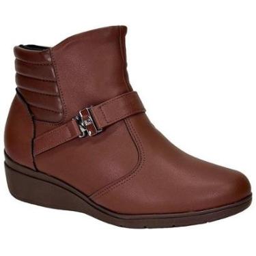 Imagem de Bota Piccadilly Anabela Maxi 117107 Pinhão-Feminino